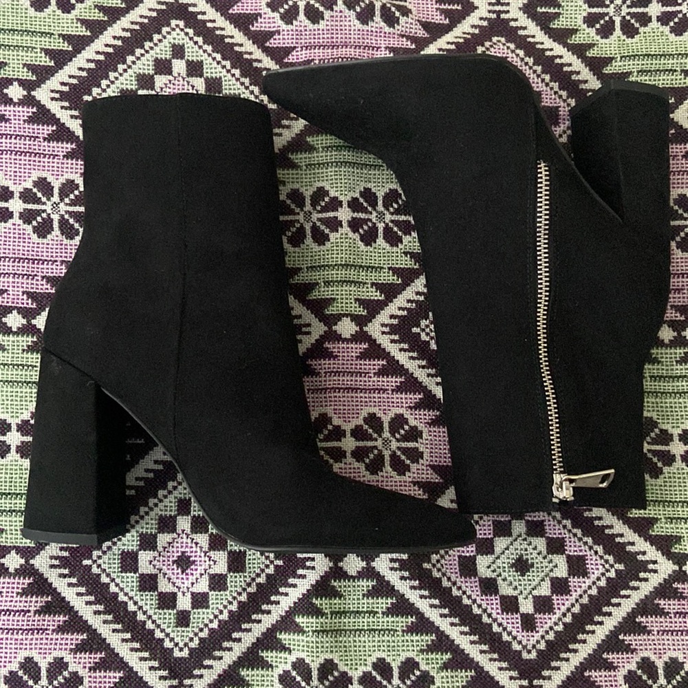 ASOS London Rebel Pointed Heel Ankle Boots